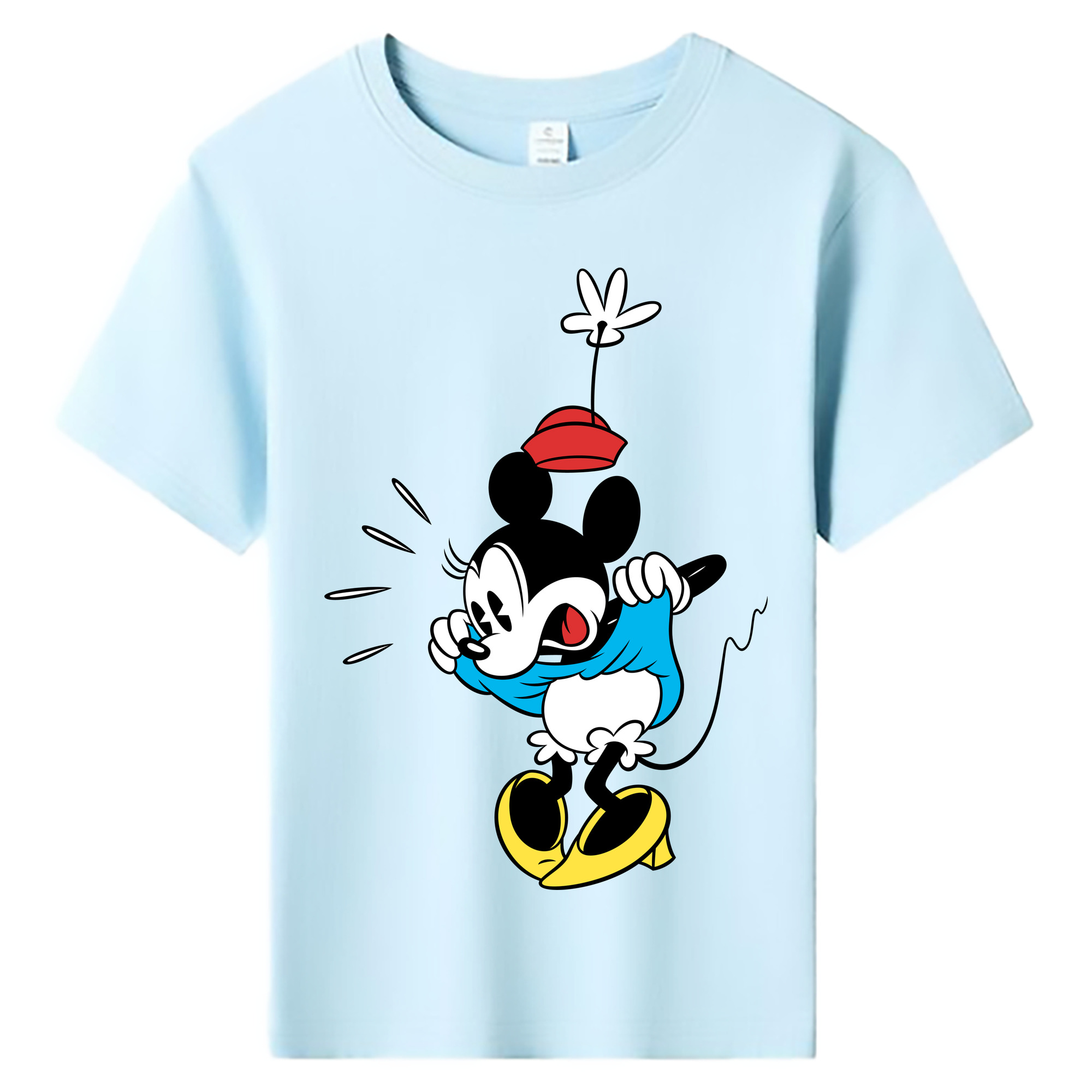 ミッキーマウス Mickey Mouse 綿100％キッズTシャツ（フロントプリント）